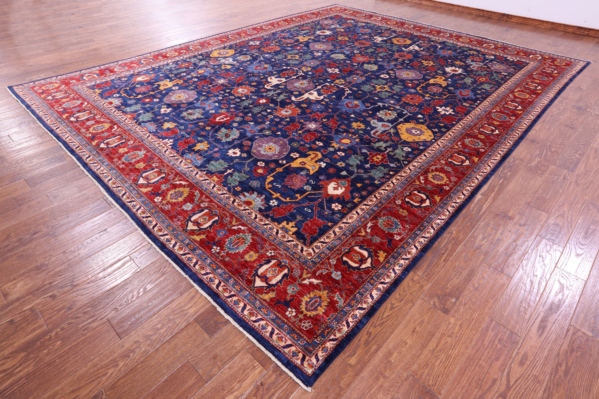 Persian Fine Serapi Hand Knotted Wool Rug - 11' 7" X 14' 11" - Golden Nile