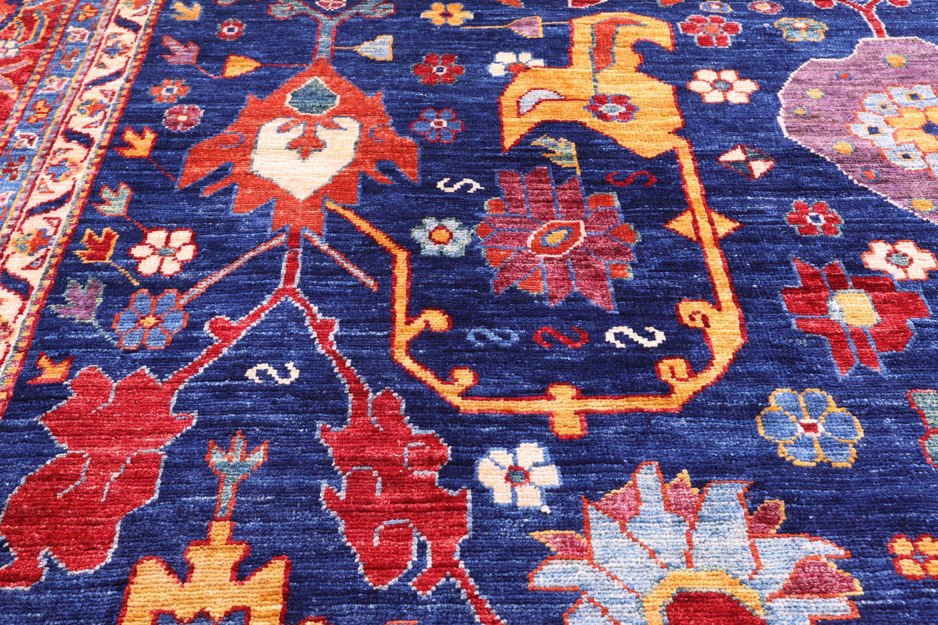 Persian Fine Serapi Hand Knotted Wool Rug - 11' 7" X 14' 11" - Golden Nile