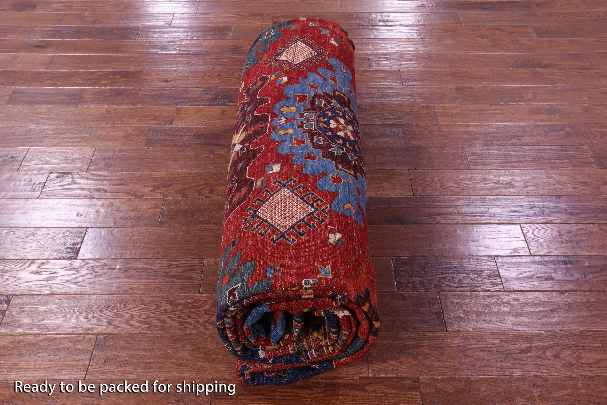 Persian Fine Serapi Hand Knotted Wool Rug - 11' 7" X 14' 8" - Golden Nile
