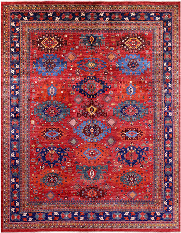 Persian Fine Serapi Hand Knotted Wool Rug - 11' 7