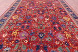 Persian Fine Serapi Hand Knotted Wool Rug - 9' 9" X 13' 8" - Golden Nile