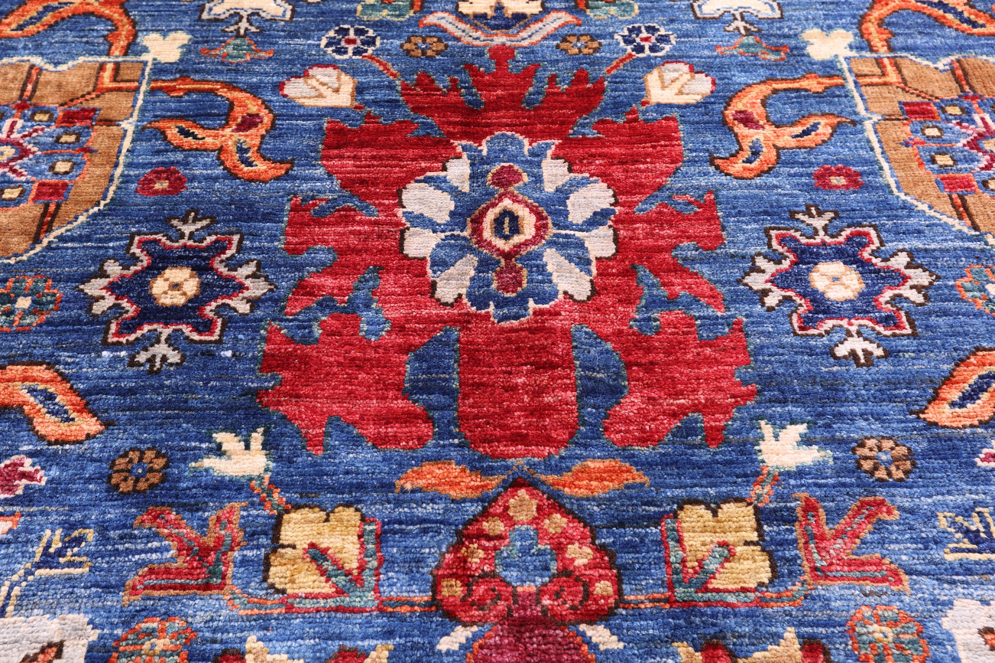 Persian Fine Serapi Handmade Wool Rug - 11' 9" X 14' 9" - Golden Nile