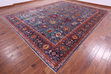 Persian Fine Serapi Handmade Wool Rug - 11' 9" X 14' 9" - Golden Nile