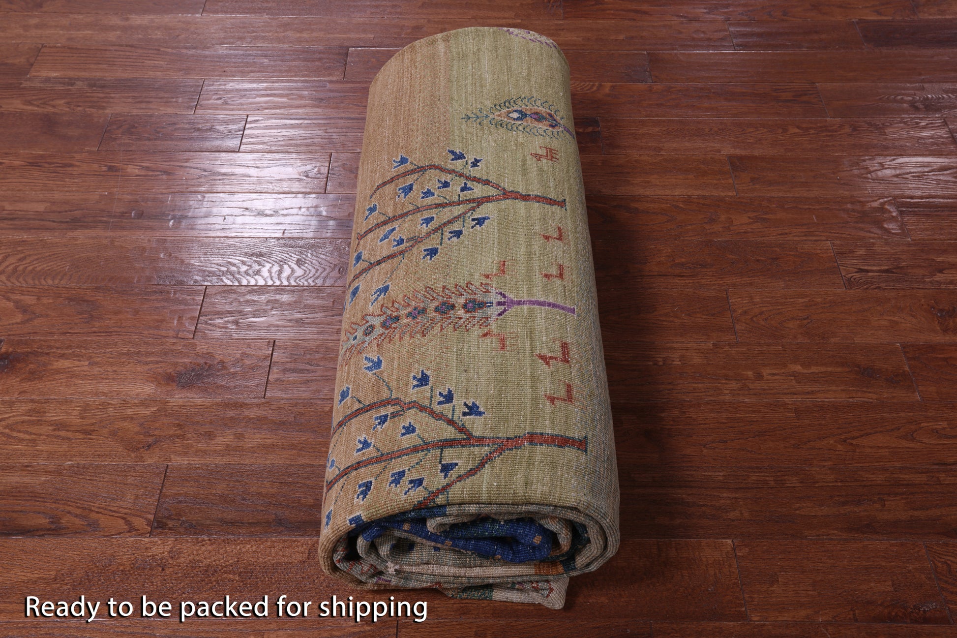 Tribal Persian Gabbeh Hand Knotted Wool Rug - 9' 10" X 13' 7" - Golden Nile