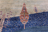 Tribal Persian Gabbeh Hand Knotted Wool Rug - 9' 10" X 13' 7" - Golden Nile