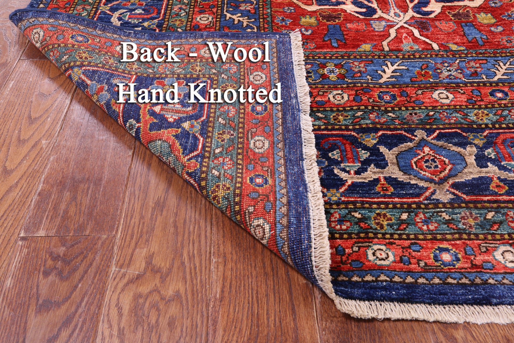 Red Persian Fine Serapi Handmade Wool Rug - 10' 0" X 15' 9" - Golden Nile