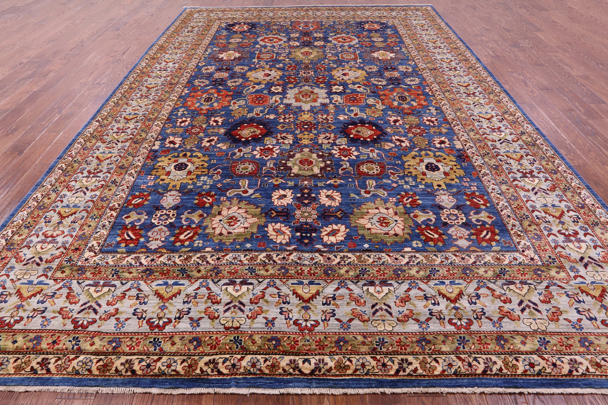 Persian Fine Serapi Handmade Wool Rug - 9' 9" X 13' 5" - Golden Nile