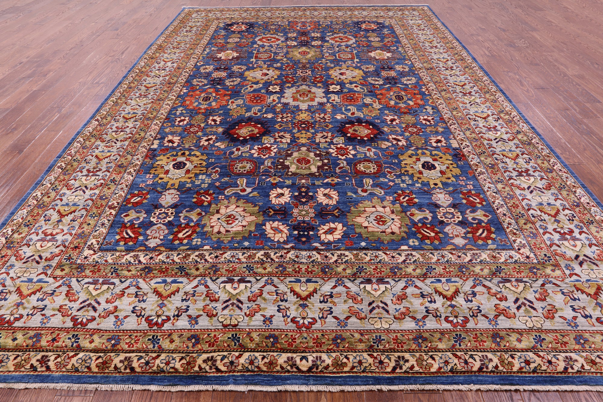 Persian Fine Serapi Handmade Wool Rug - 9' 9" X 13' 5" - Golden Nile