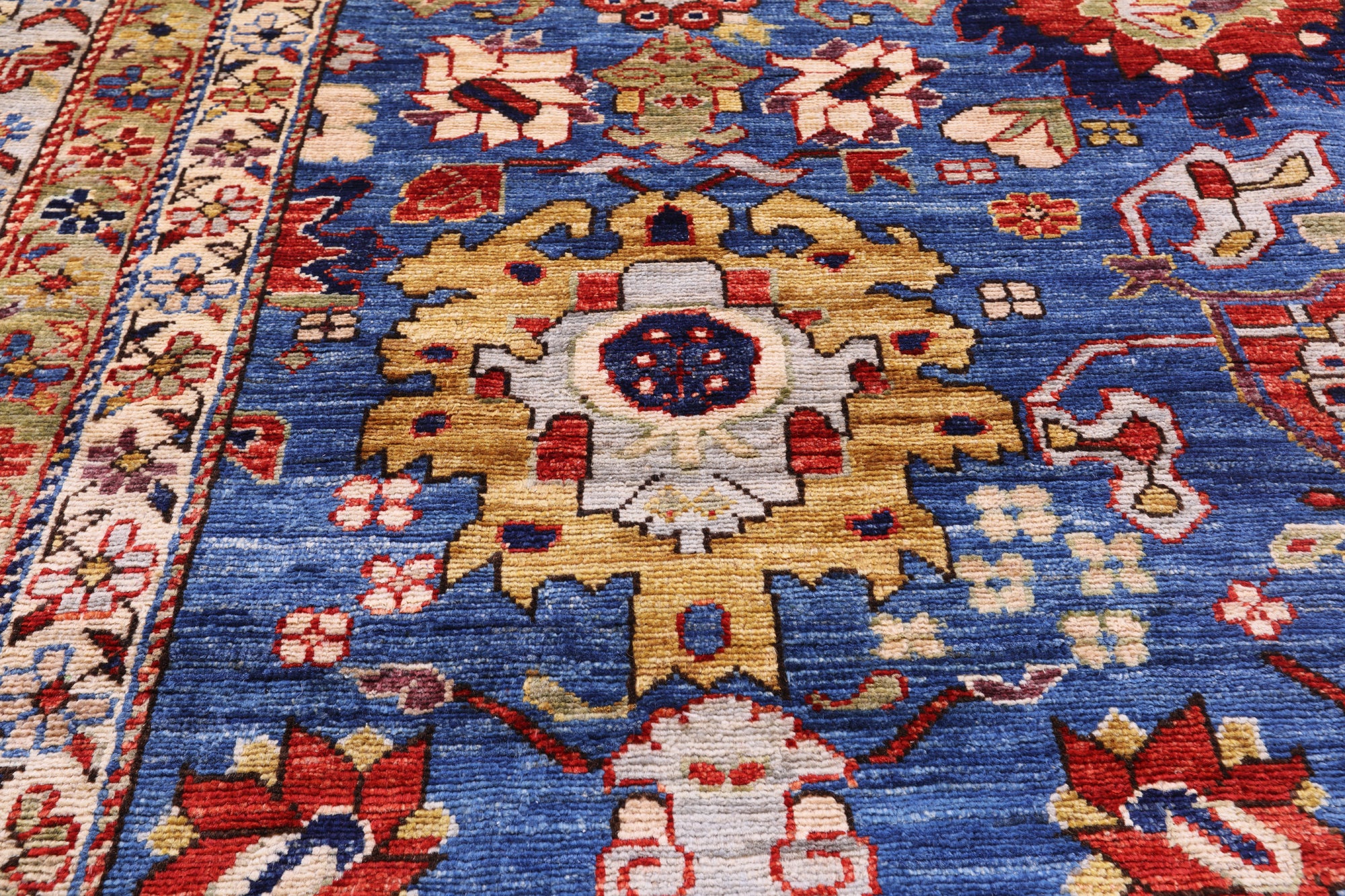 Persian Fine Serapi Handmade Wool Rug - 9' 9" X 13' 5" - Golden Nile