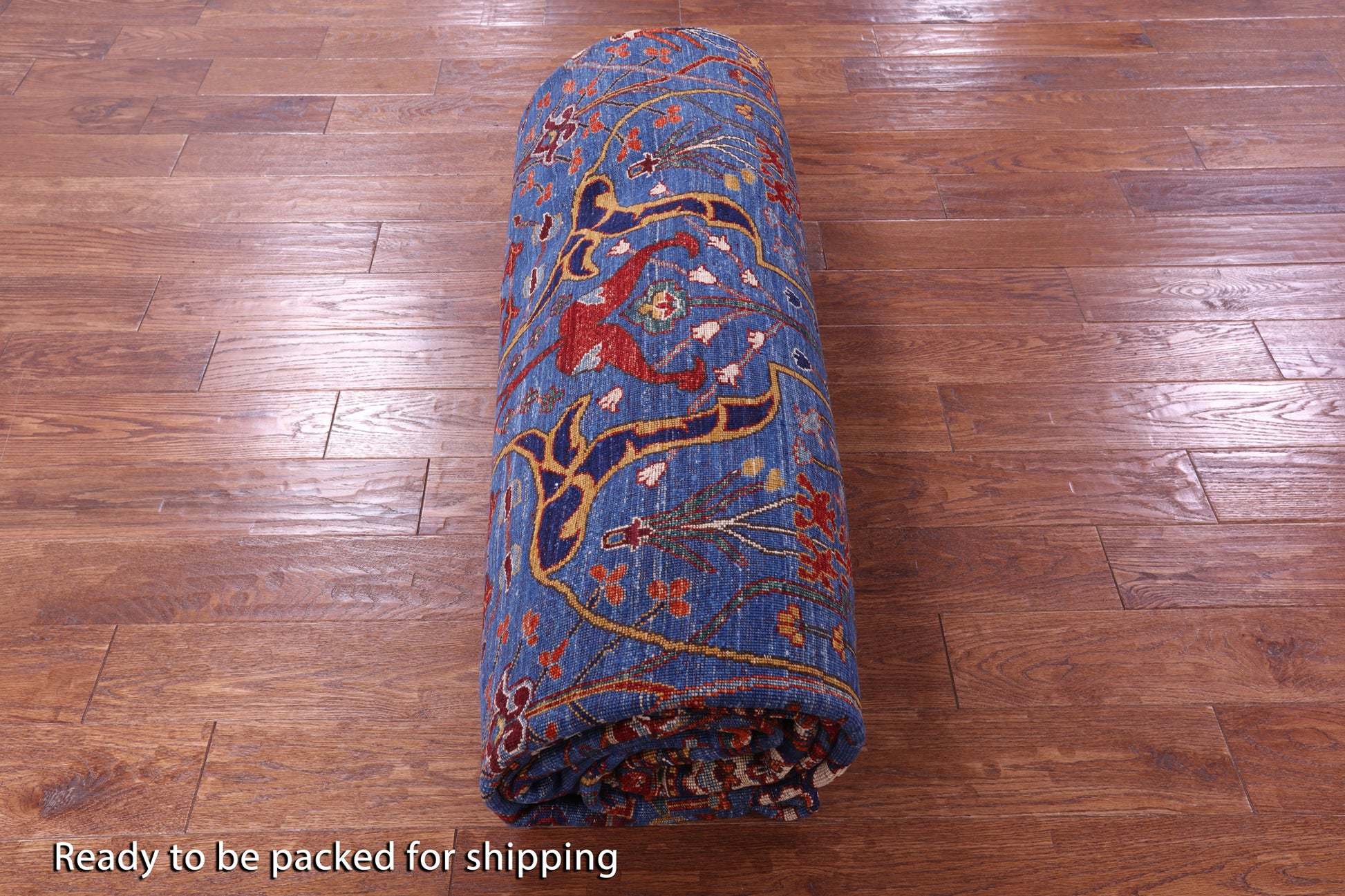 Persian Fine Serapi Hand Knotted Wool Rug - 9' 9" X 13' 6" - Golden Nile
