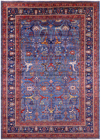 Persian Fine Serapi Hand Knotted Wool Rug - 9' 9