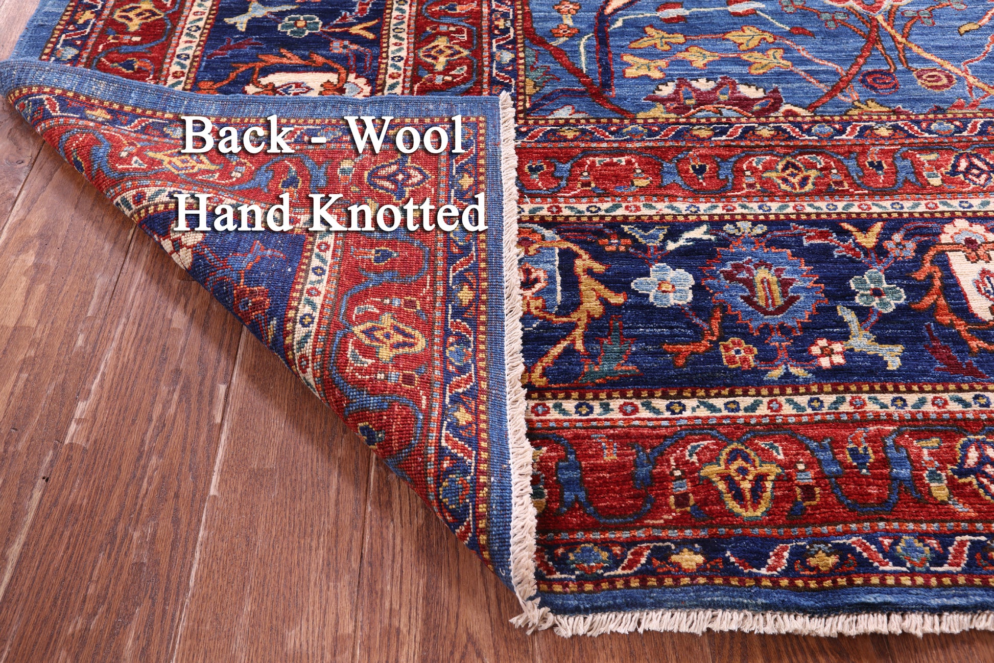 Persian Fine Serapi Hand Knotted Wool Rug - 9' 9" X 13' 6" - Golden Nile