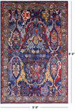 Persian Fine Serapi Handmade Wool Rug - 5' 9" X 8' 9" - Golden Nile