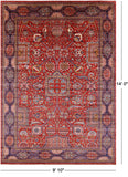 Persian Fine Serapi Handmade Wool Rug - 9' 10" X 14' 0" - Golden Nile