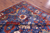Blue Persian Fine Serapi Hand Knotted Wool Rug - 9' 8" X 15' 8" - Golden Nile