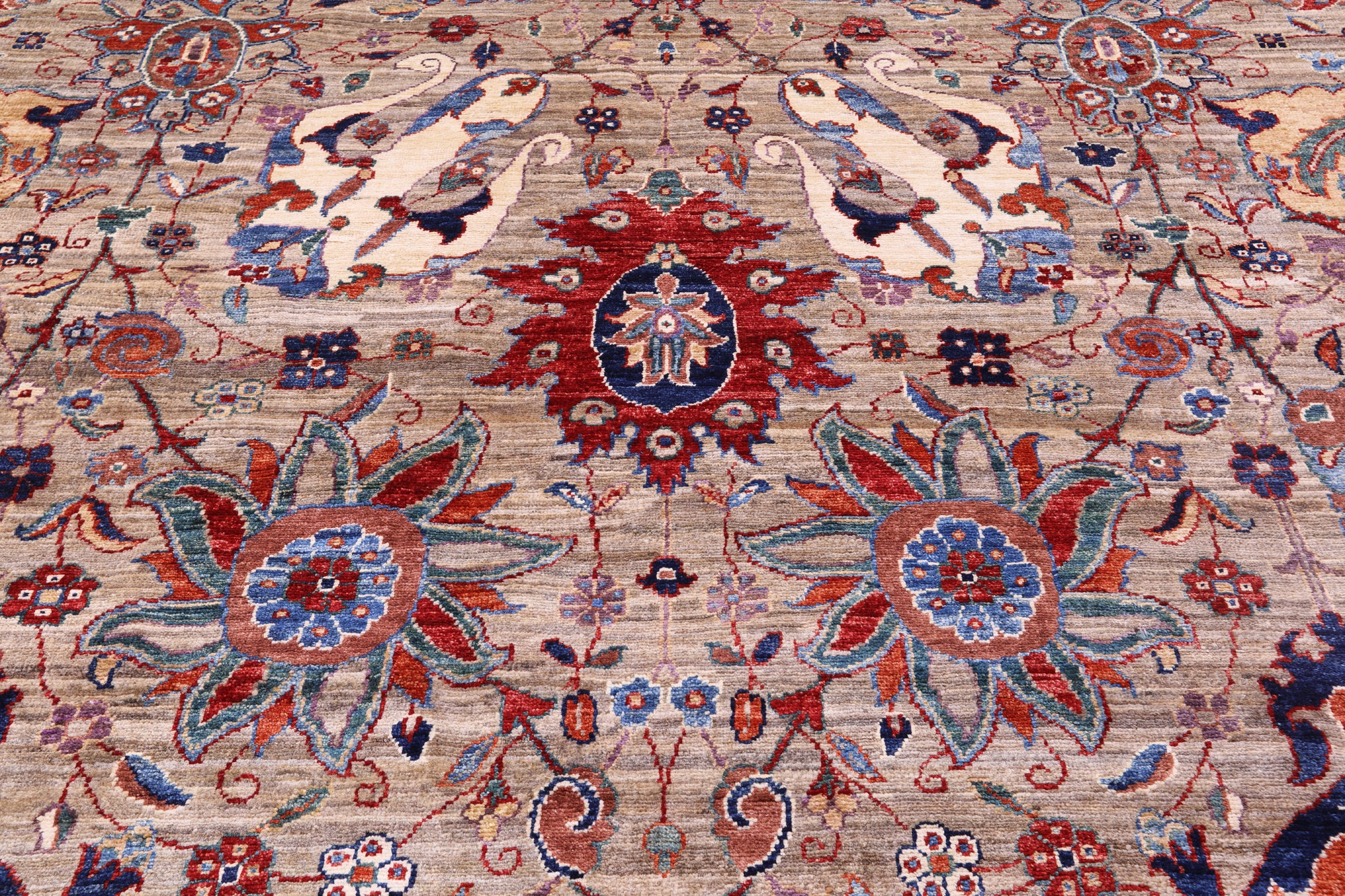 Persian Fine Serapi Hand Knotted Wool Rug - 9' 10" X 13' 7" - Golden Nile