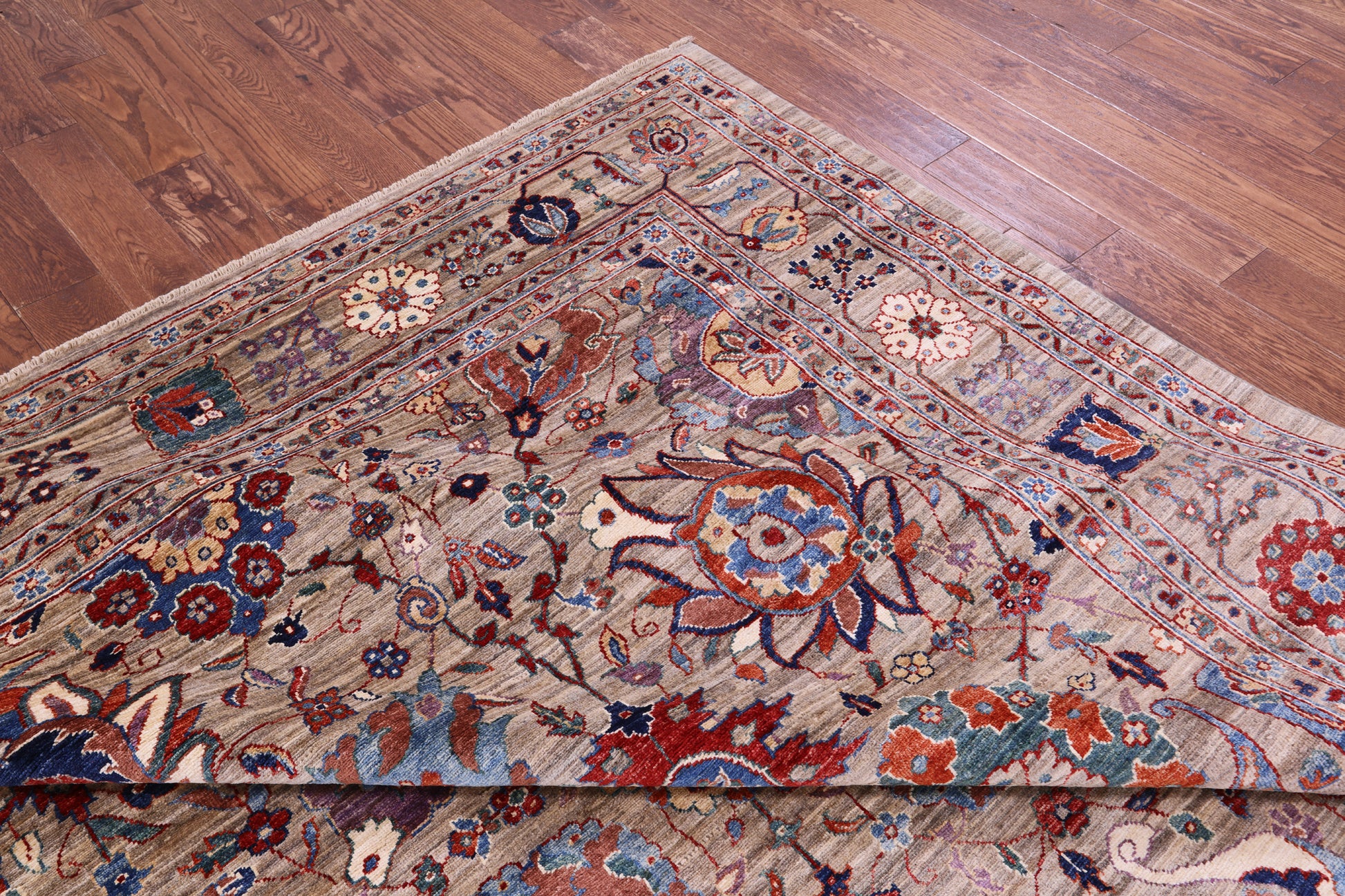 Persian Fine Serapi Hand Knotted Wool Rug - 9' 10" X 13' 7" - Golden Nile