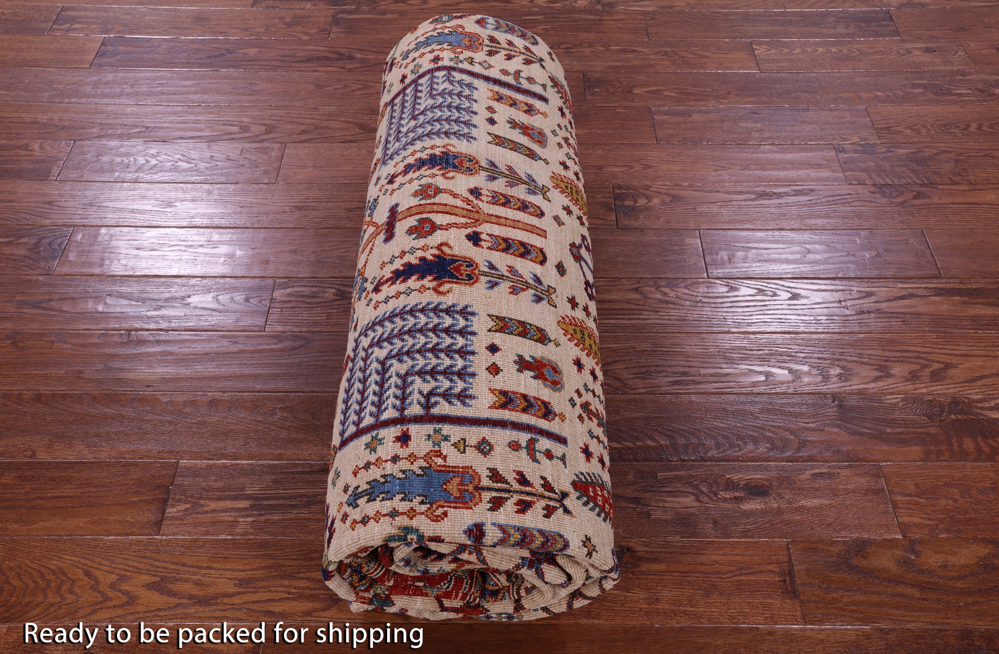 Persian Ziegler Hand Knotted Wool Rug - 9' 8" X 13' 3" - Golden Nile