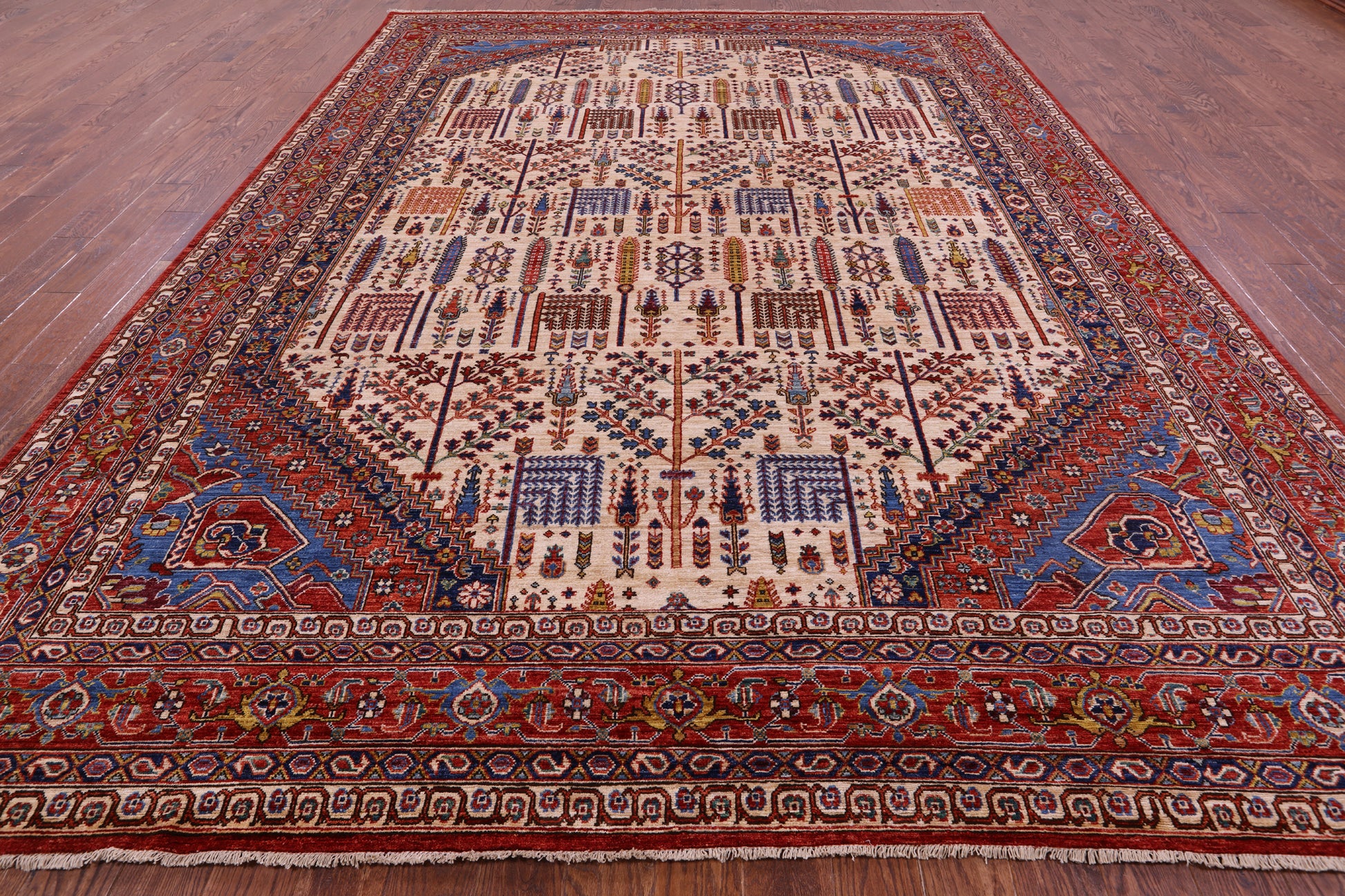Persian Ziegler Hand Knotted Wool Rug - 9' 8" X 13' 3" - Golden Nile