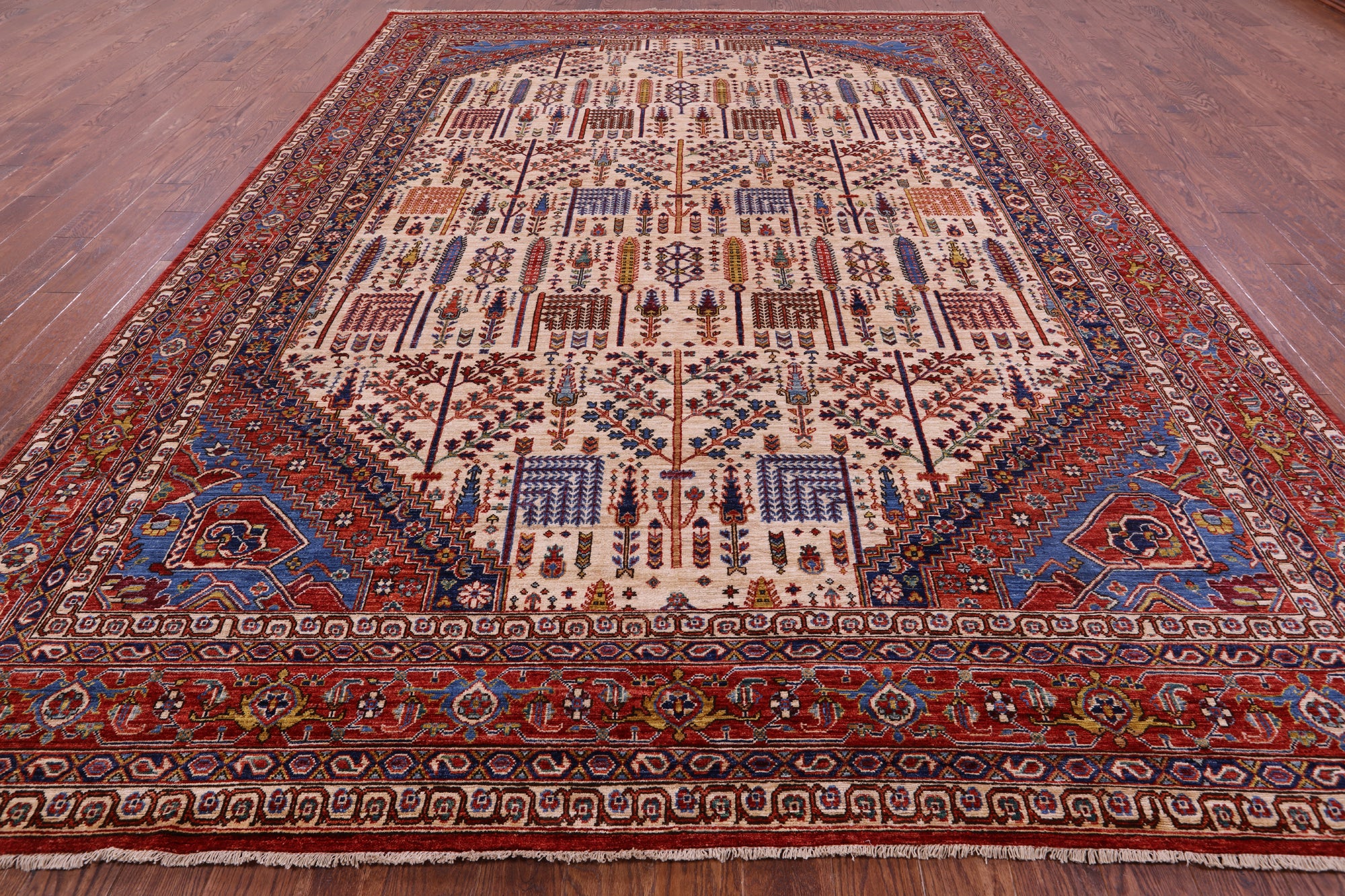 Persian Ziegler Hand Knotted Wool Rug - 9' 8" X 13' 3" - Golden Nile