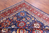 Blue Persian Fine Serapi Hand Knotted Wool Rug - 9' 10" X 13' 8" - Golden Nile