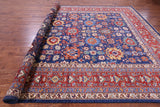 Blue Persian Fine Serapi Hand Knotted Wool Rug - 9' 10" X 13' 8" - Golden Nile