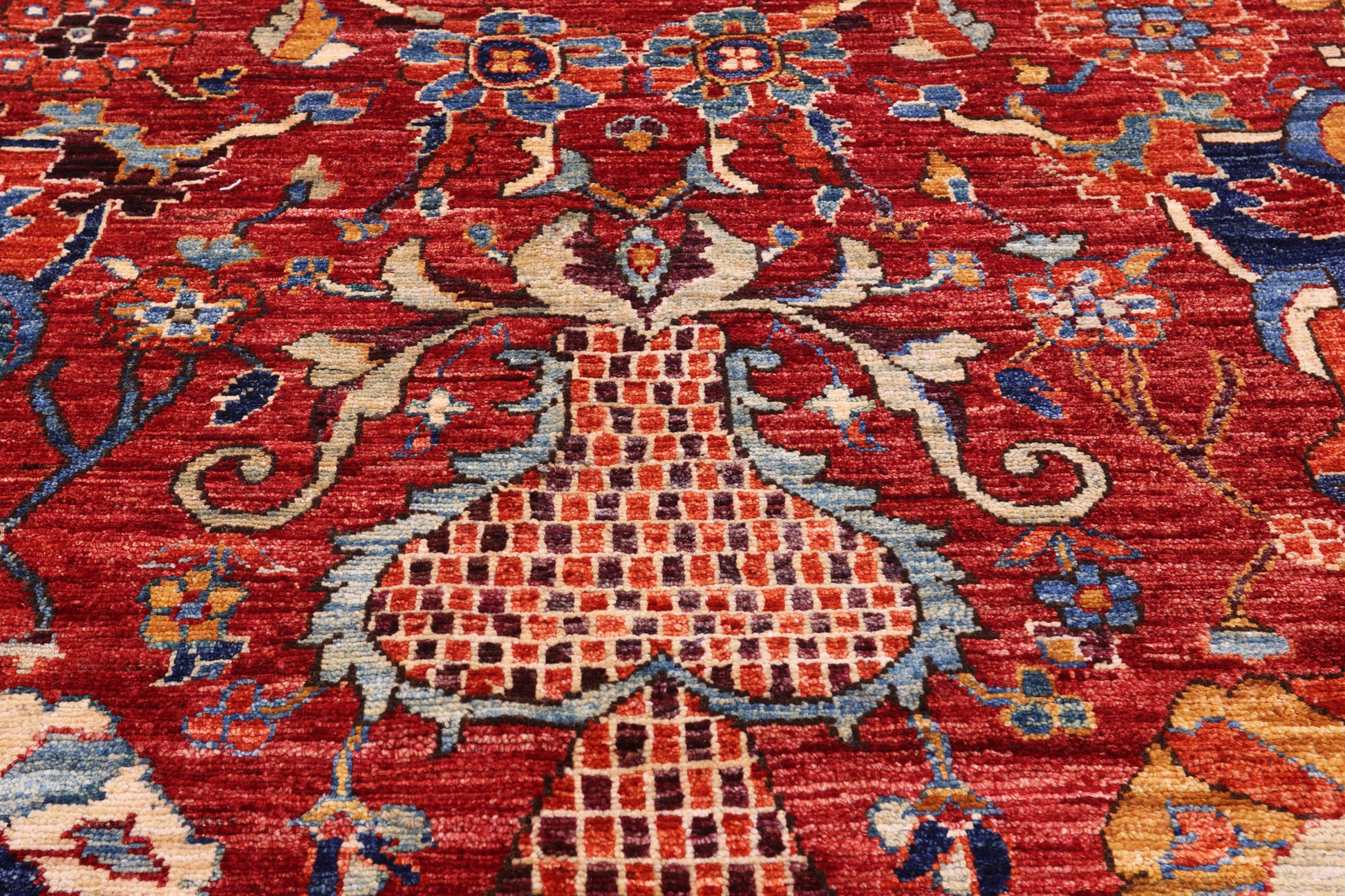 Persian Fine Serapi Handmade Wool Rug - 14' 4" X 24' 1" - Golden Nile