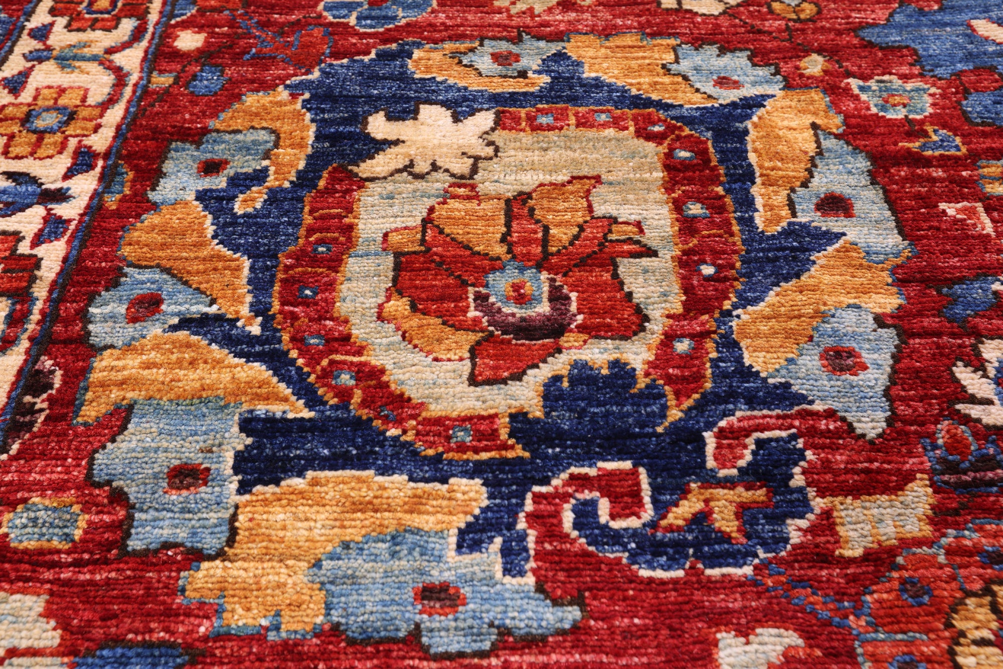 Persian Fine Serapi Handmade Wool Rug - 14' 4" X 24' 1" - Golden Nile