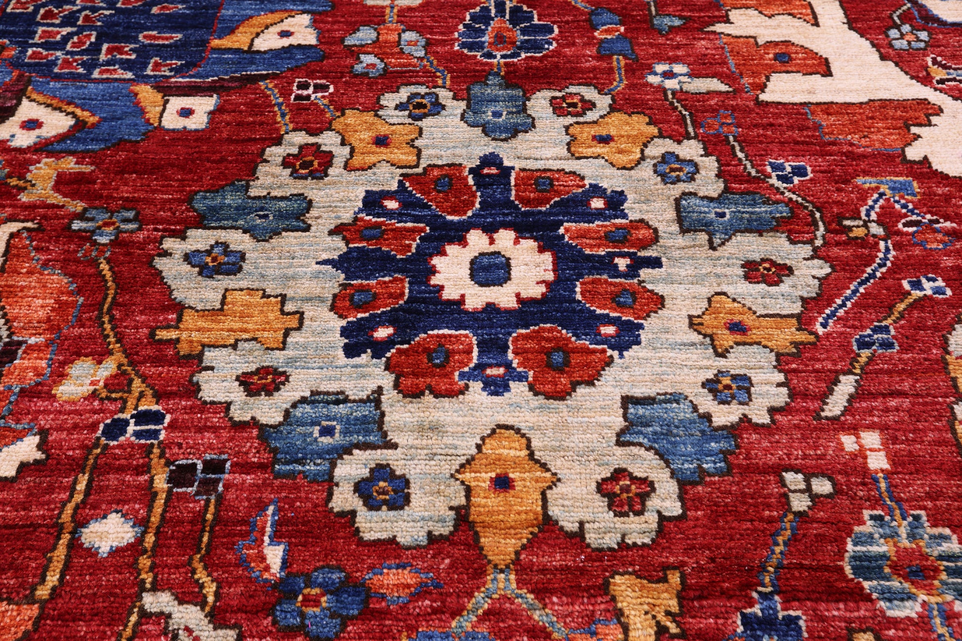 Persian Fine Serapi Hand Knotted Wool Rug - 14' 0" X 24' 3" - Golden Nile