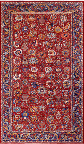 Persian Fine Serapi Hand Knotted Wool Rug - 14' 0