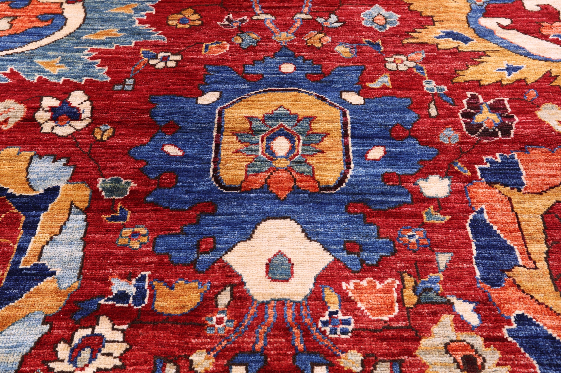 Persian Fine Serapi Hand Knotted Wool Rug - 14' 0" X 24' 3" - Golden Nile