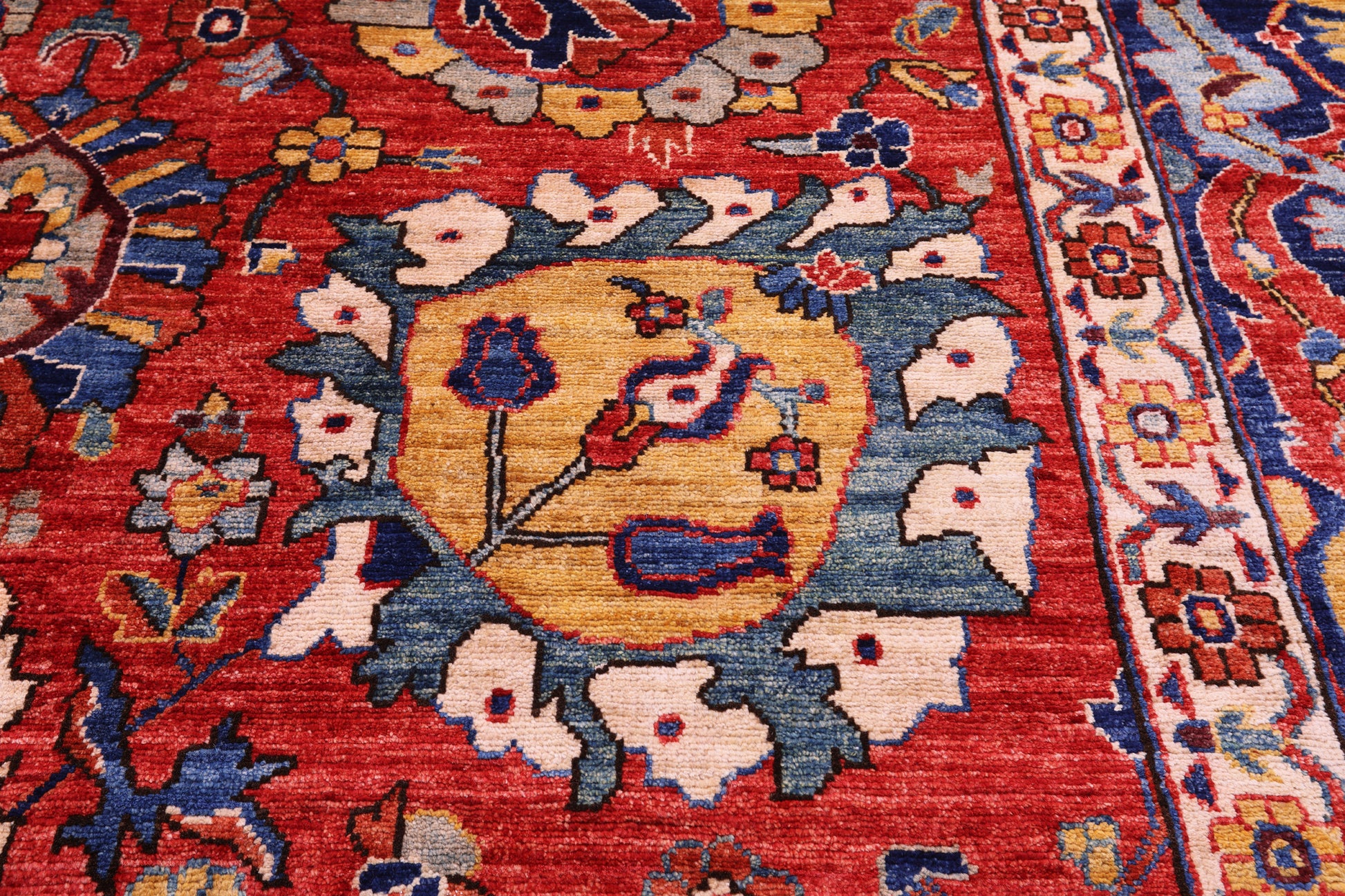 Persian Fine Serapi Handmade Wool Rug - 14' 4" X 24' 1" - Golden Nile