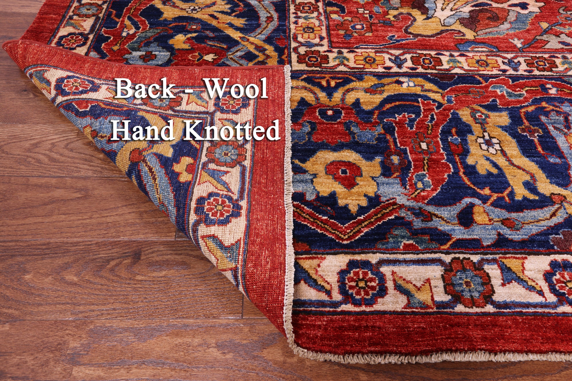 Persian Fine Serapi Handmade Wool Rug - 14' 4" X 24' 1" - Golden Nile