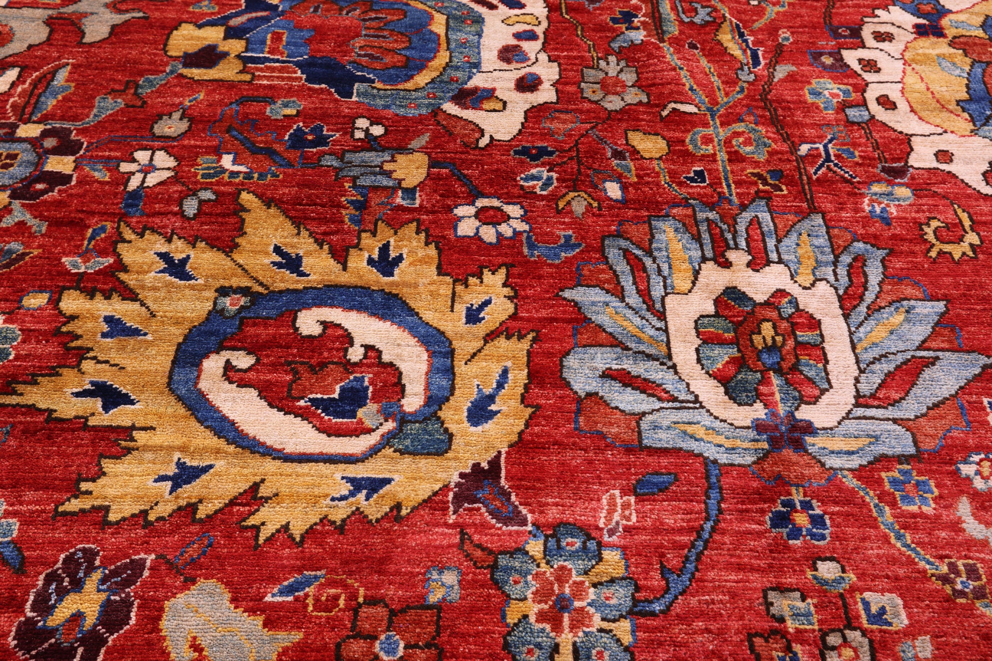 Persian Fine Serapi Handmade Wool Rug - 14' 4" X 24' 1" - Golden Nile