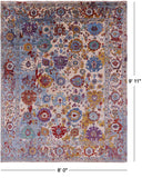Persian Fine Serapi Handmade Wool Rug - 8' 0" X 9' 11" - Golden Nile