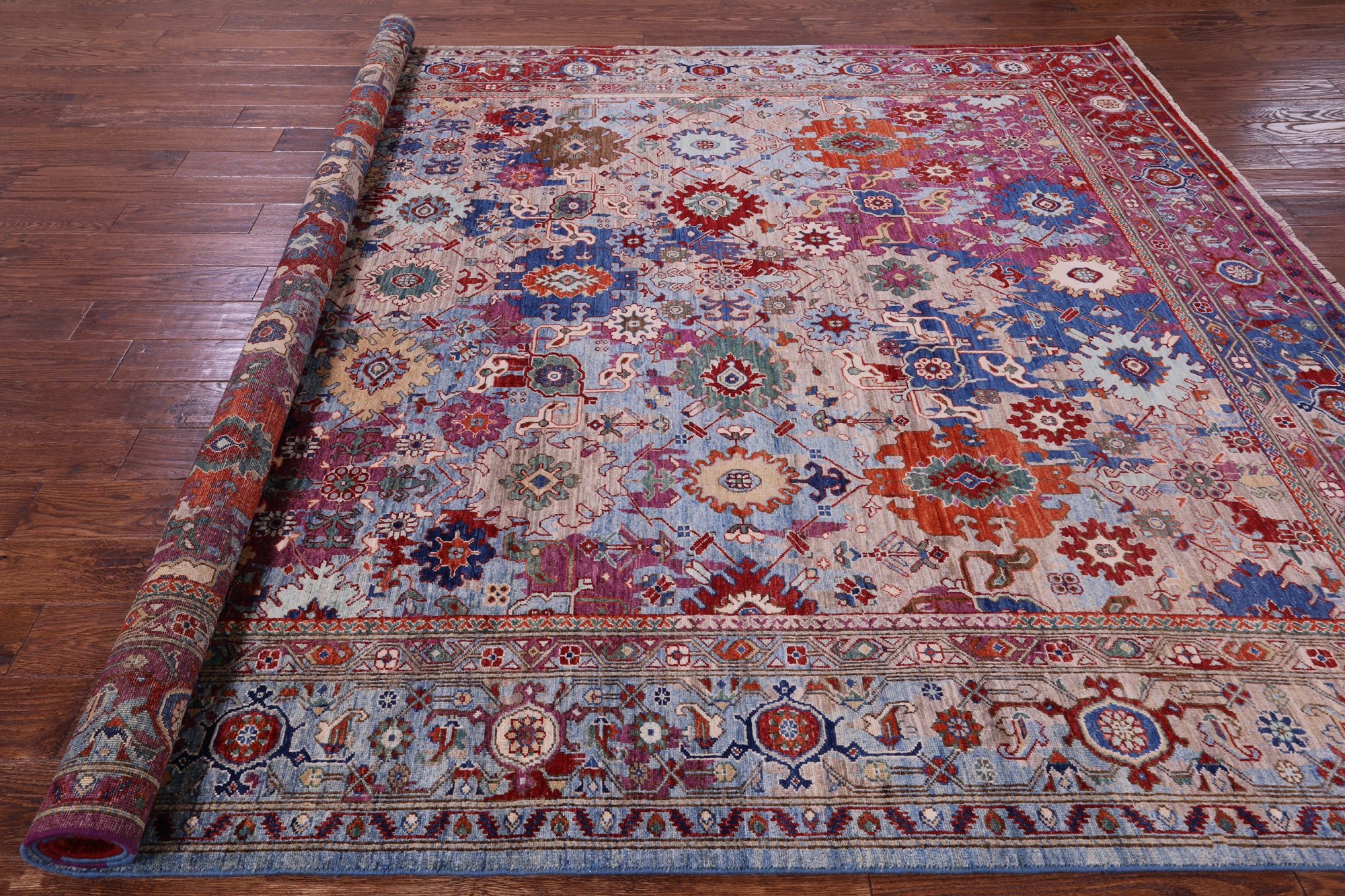 Persian Fine Serapi Hand Knotted Wool Rug - 8' 1" X 10' 4" - Golden Nile