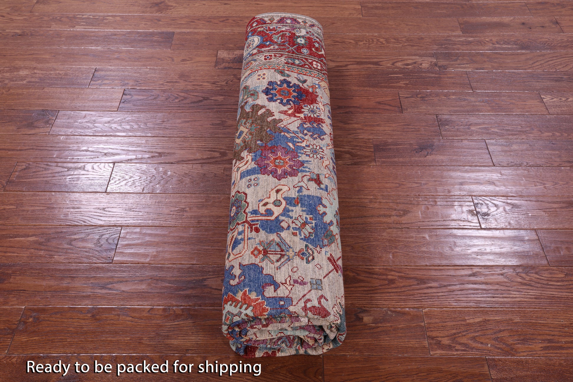 Persian Fine Serapi Hand Knotted Wool Rug - 8' 1" X 10' 4" - Golden Nile