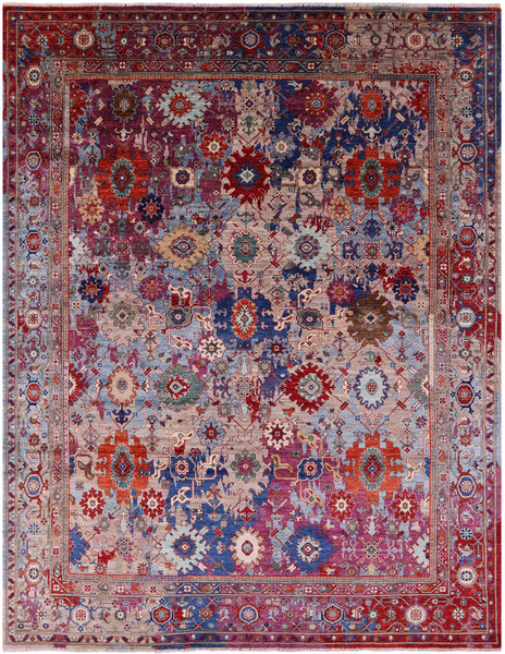 Persian Fine Serapi Hand Knotted Wool Rug - 8' 1" X 10' 4" - Golden Nile