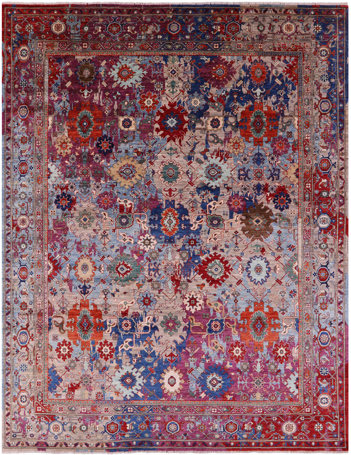 Persian Fine Serapi Hand Knotted Wool Rug - 8' 1" X 10' 4" - Golden Nile