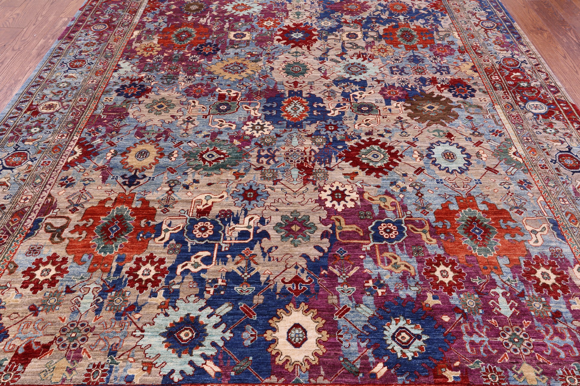 Persian Fine Serapi Hand Knotted Wool Rug - 8' 1" X 10' 4" - Golden Nile