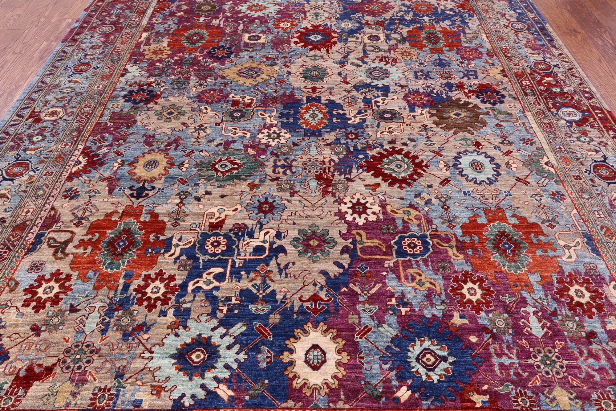 Persian Fine Serapi Hand Knotted Wool Rug - 8' 1" X 10' 4" - Golden Nile