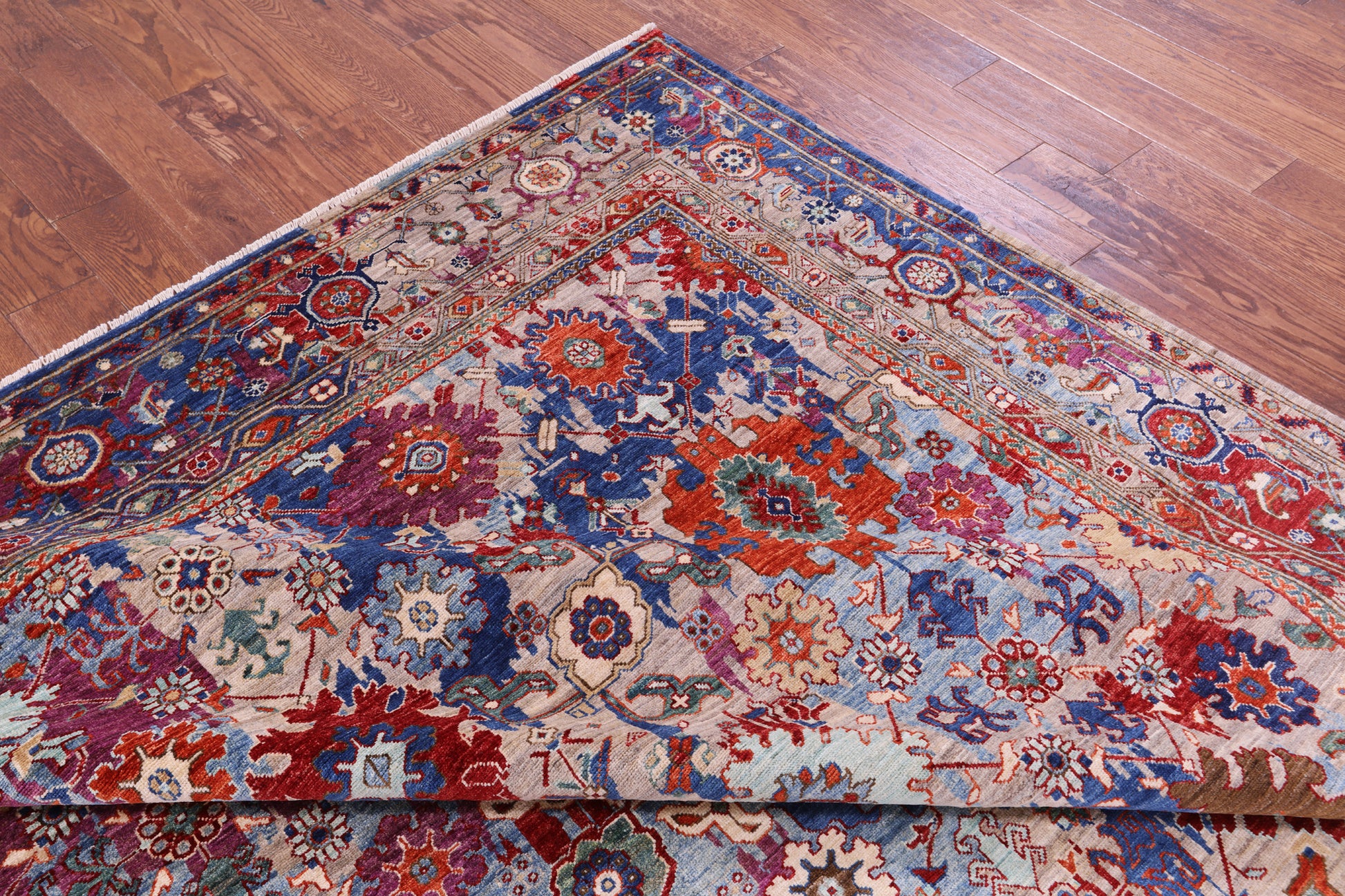 Persian Fine Serapi Hand Knotted Wool Rug - 8' 1" X 10' 4" - Golden Nile