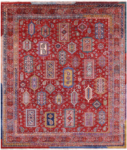Persian Fine Serapi Handmade Wool Rug - 8' 4
