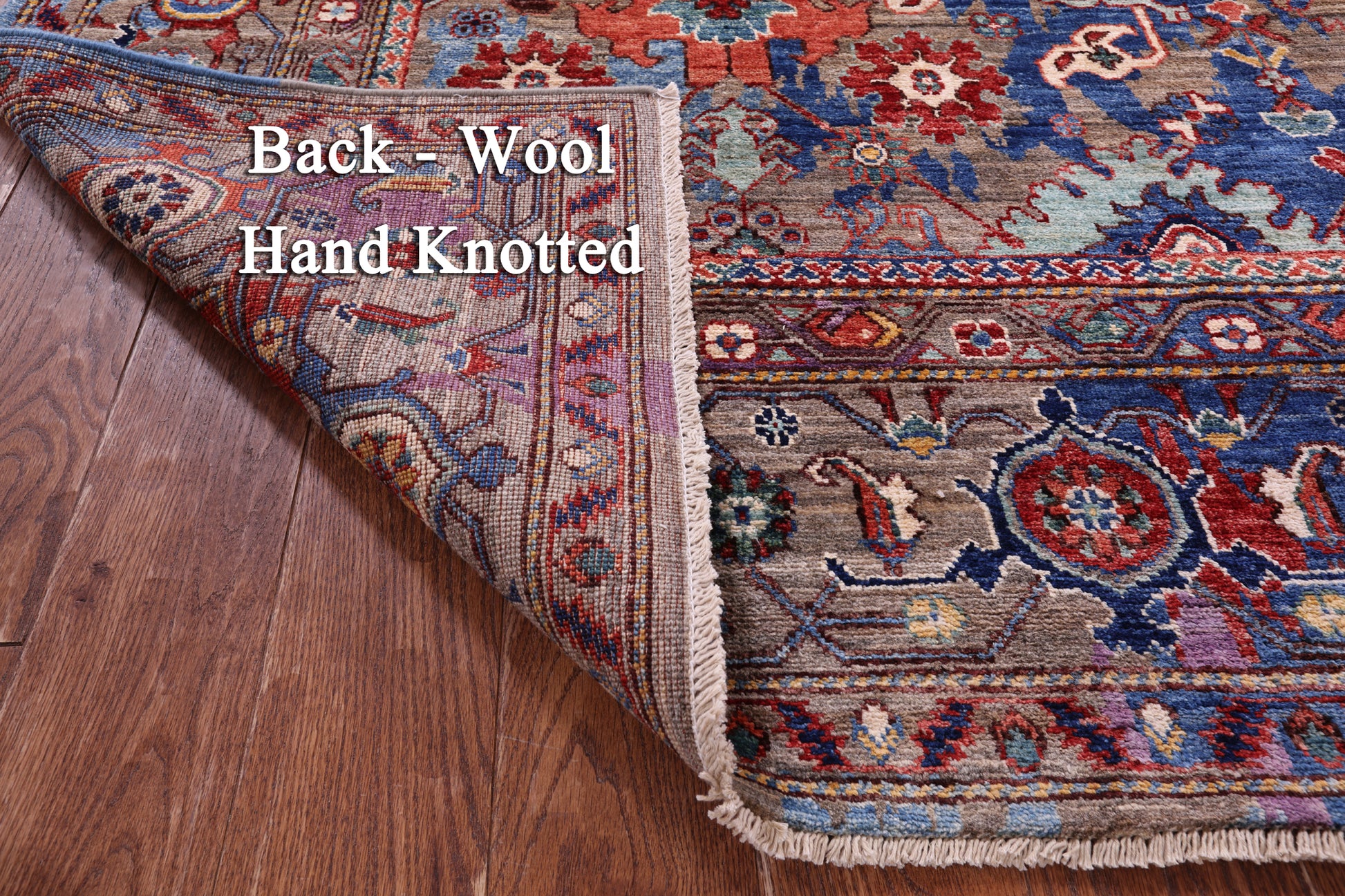 Persian Fine Serapi Hand Knotted Wool Rug - 8' 0" X 9' 9" - Golden Nile
