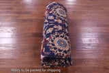 Blue Exotic Birds Persian Fine Serapi Hand Knotted Wool Rug - 10' 3" X 13' 10" - Golden Nile