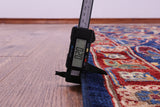 Blue Exotic Birds Persian Fine Serapi Hand Knotted Wool Rug - 10' 3" X 13' 10" - Golden Nile
