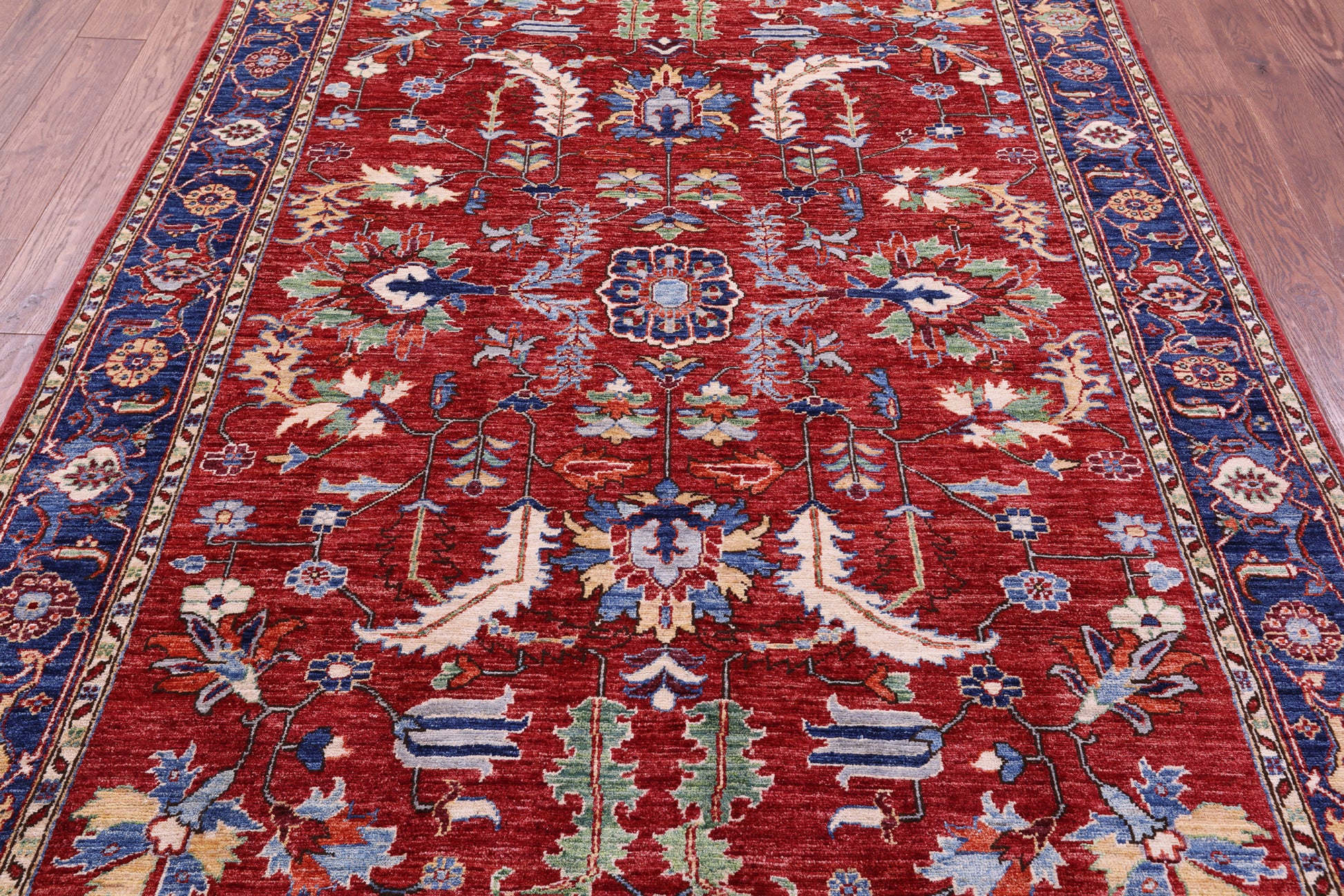 Persian Fine Serapi Hand Knotted Wool Rug - 5' 10" X 8' 2" - Golden Nile