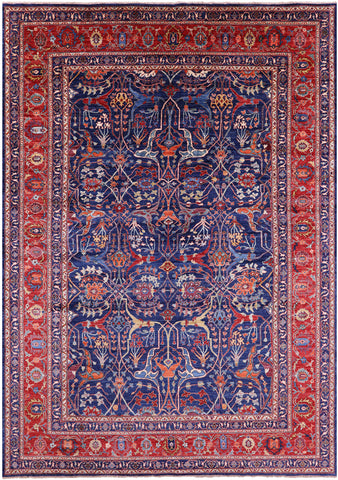 Persian Fine Serapi Hand Knotted Wool Rug - 9' 9