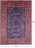 Persian Fine Serapi Hand Knotted Wool Rug - 9' 9" X 13' 6" - Golden Nile