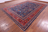 Persian Fine Serapi Hand Knotted Wool Rug - 9' 9" X 13' 6" - Golden Nile